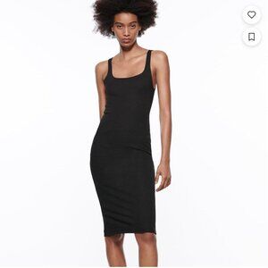 Zara elastic trim dress Size M NEW WITH TAG!